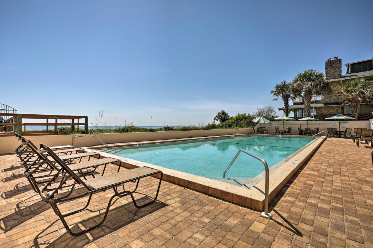 Oceanfront St Augustine Studio With Pool Access! Сент-Огастин Экстерьер фото